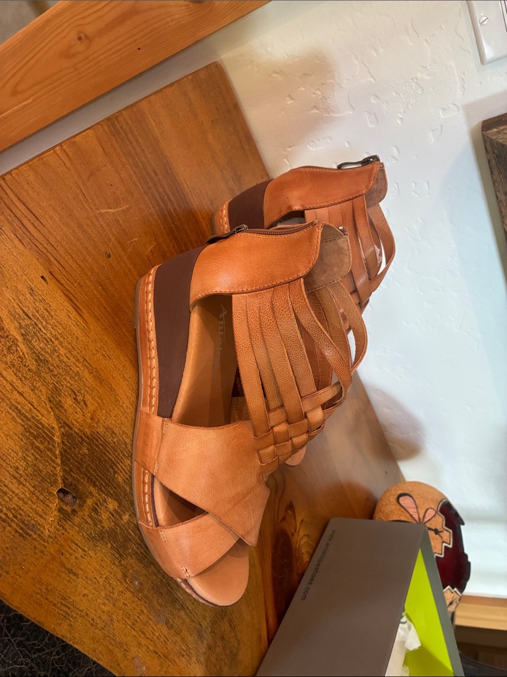 Antelope from Sundance Women's brown  Fringe Wedge Sandals